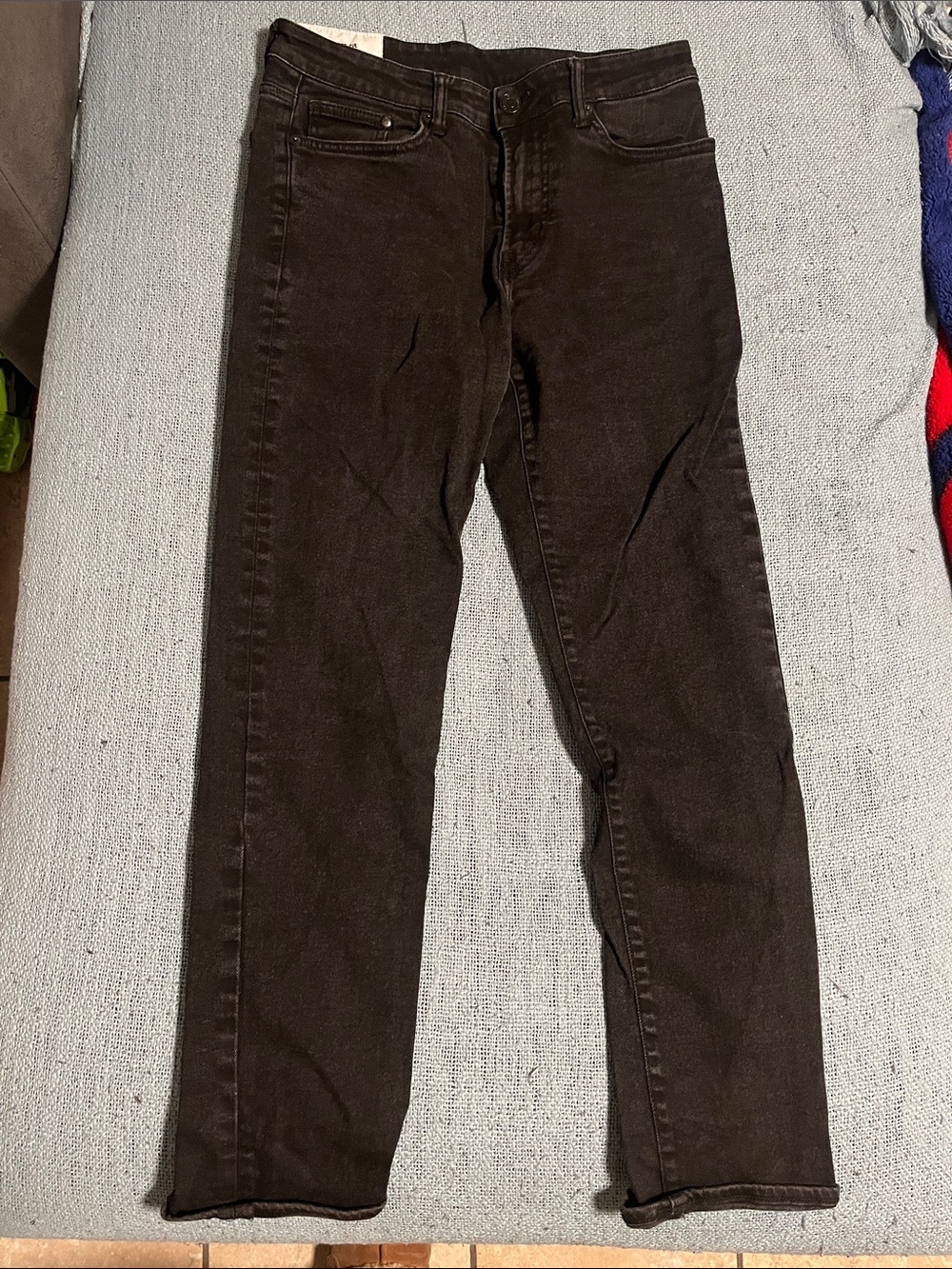Men's Black Denim Jeans - Classic Straight Fit
